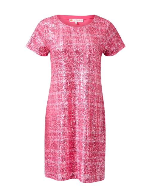 Product image - Jude Connally - Ella Pink Plaid Sequin Dress