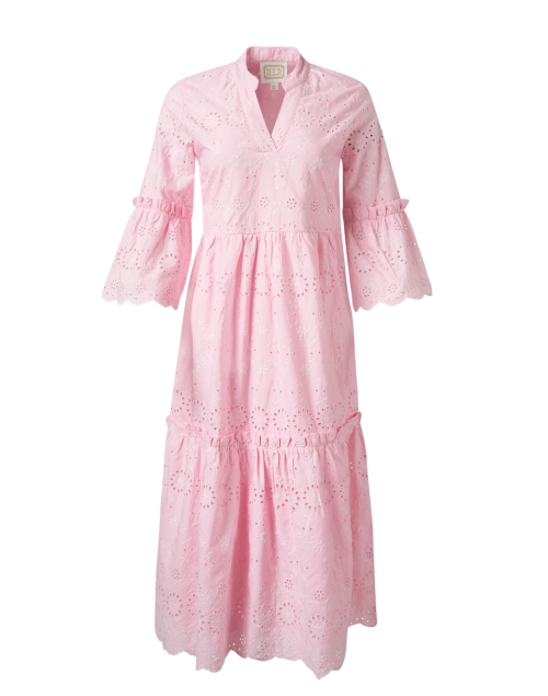 Product image - Sail to Sable - Pink Cotton Eyelet Midi Dress