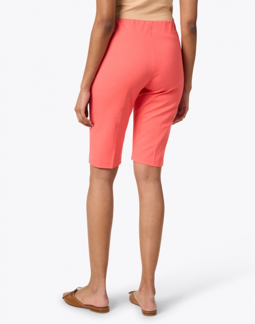 Back image - Peace of Cloth - Romy Coral Stretch Cotton Bermuda Shorts