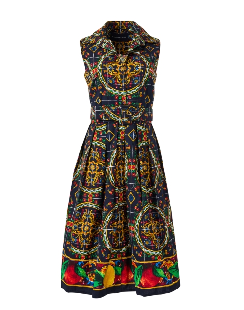 Product image - Samantha Sung - Audrey Navy Tile Print Dress