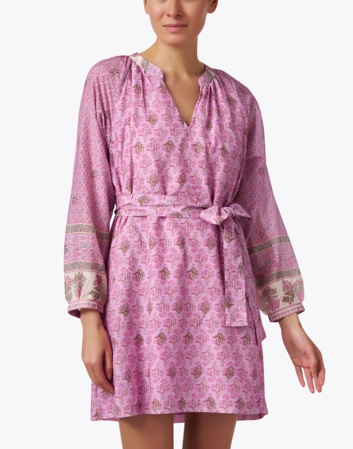 Front image - Xirena - Hart Pink Cotton Silk Dress