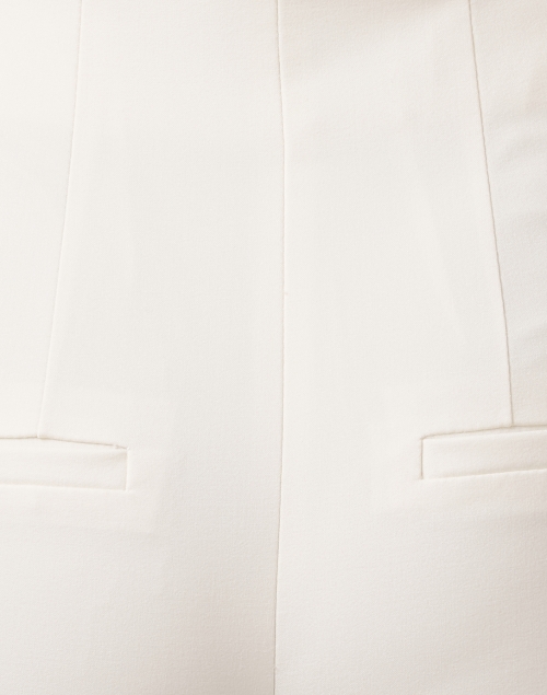 Fabric image - Veronica Beard - Stila Off White Straight Stretch Pant