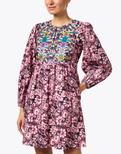 Front image - Figue - Lucie Pink Paisley Print Dress