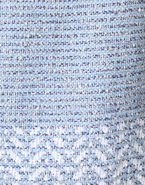 Fabric image - D.Exterior - Blue Metallic Tweed Jacket