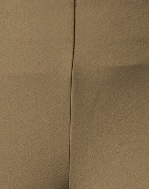 Fabric image - Lafayette 148 New York - Gramercy Olive Green Stretch Ankle Pant