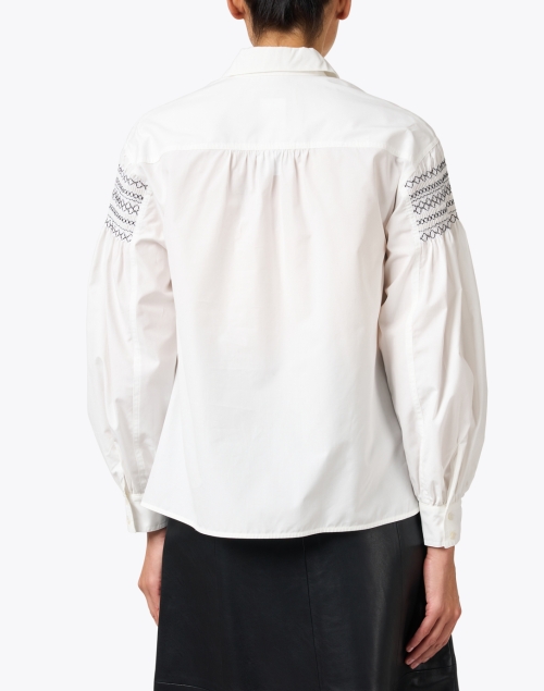 Back image - Weekend Max Mara - Detroit White Smocked Shirt