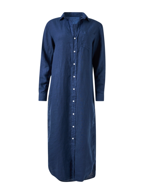 Rory Navy Linen Shirt Dress