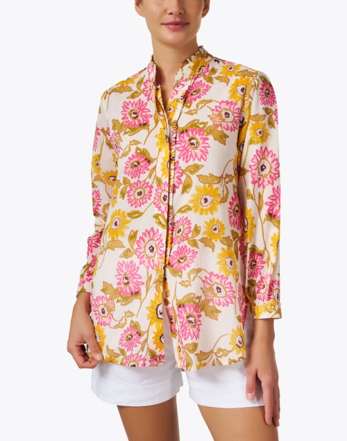 Front image - Ro's Garden - Tussa Multi Floral Print Cotton Shirt