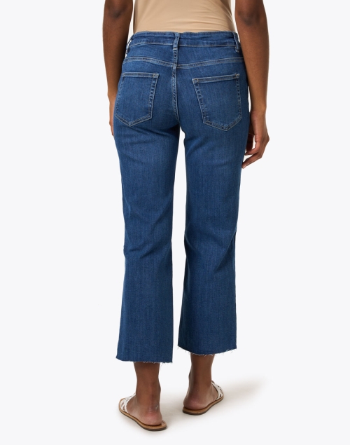 Back image - Elliott Lauren - Medium Blue Wide Leg Cropped Jean