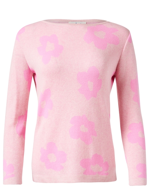 Product image - Blue - Pink Floral Cotton Sweater