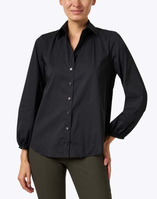 Front image - Finley - Nina Black Poplin Shirt