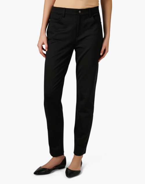 Front image - Eileen Fisher - Black Slim Ankle Jean