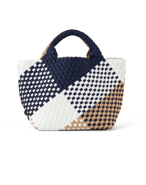Product image - Naghedi - St. Barths Navy Multi Graphic Woven Handbag