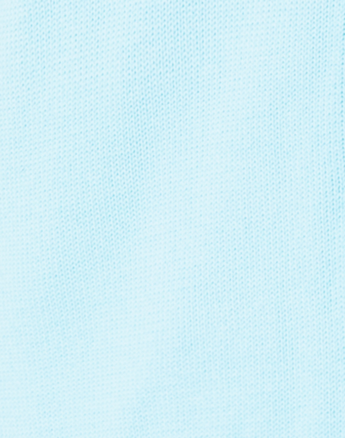Fabric image - Leggiadro - Light Turquoise Cotton Knit Cardigan