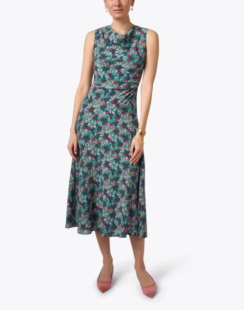 Ardenza Multi Print Silk Dress 