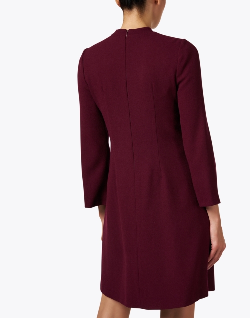 Back image - Jane - Rumer Burgundy Wool Dress
