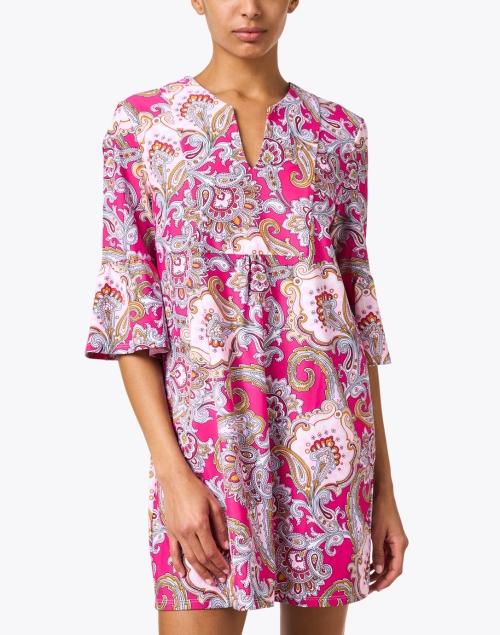 Front image - Jude Connally - Kerry Pink Paisley Print Dress