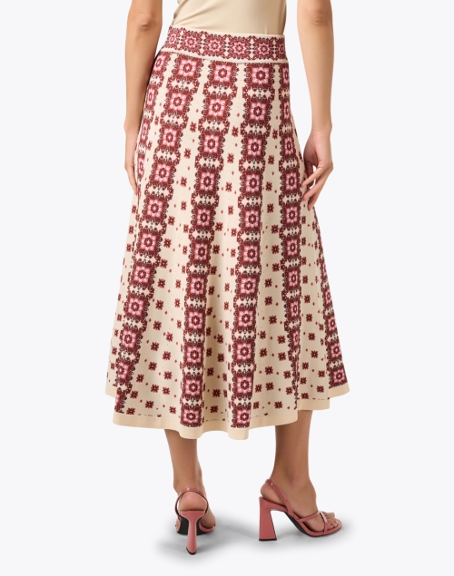 Back image - Cara Cara - Maxine Mandala Print Midi Skirt