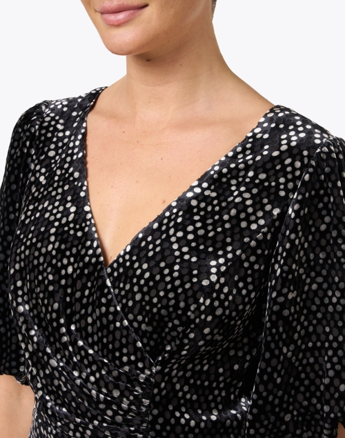 Extra_1 image - Shoshanna - Colette Black Velvet Dot Dress
