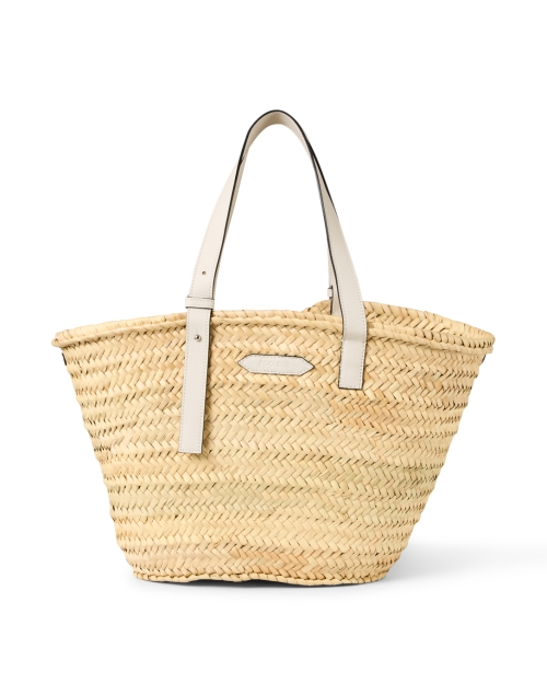 Product image - Poolside - Essaouria White Woven Palm Tote Bag