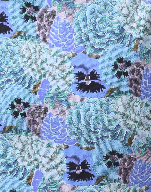 Fabric image - Chiara Boni La Petite Robe - Zeffirina Blue Floral Print Dress