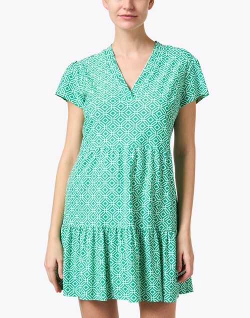 Front image - Jude Connally - Ginger Green Print Dress
