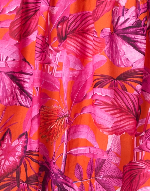 Fabric image - Vilagallo - Eveline Pink Print Cotton Shirt Dress