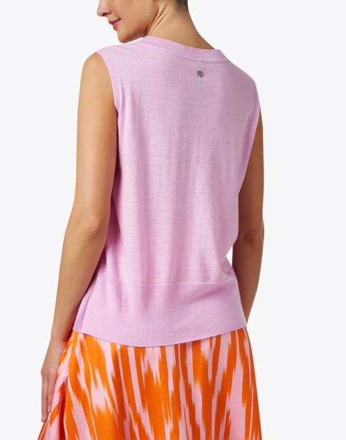 Back image - Marc Cain - Pink Wool Top 