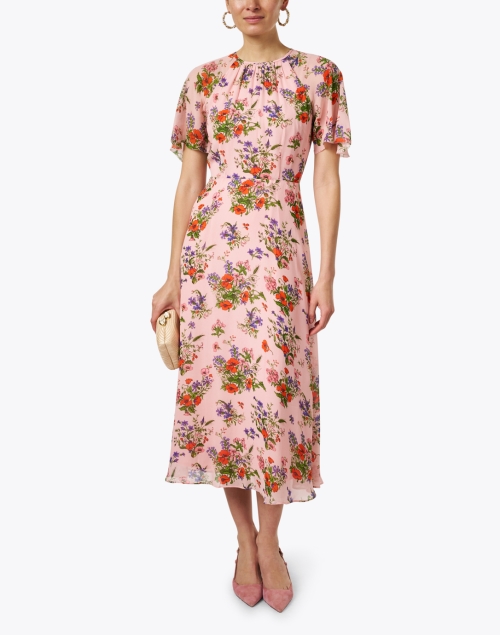 Look image - L.K. Bennett - Elowen Pink Print Dress