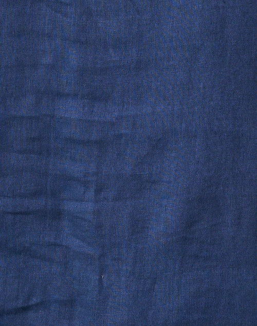 Fabric image - WHY CI - Navy Eyelet Linen Shirt