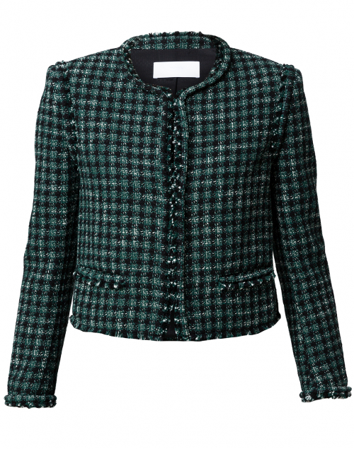 Johella Green Tweed Cropped Jacket | BOSS Hugo Boss | Halsbrook