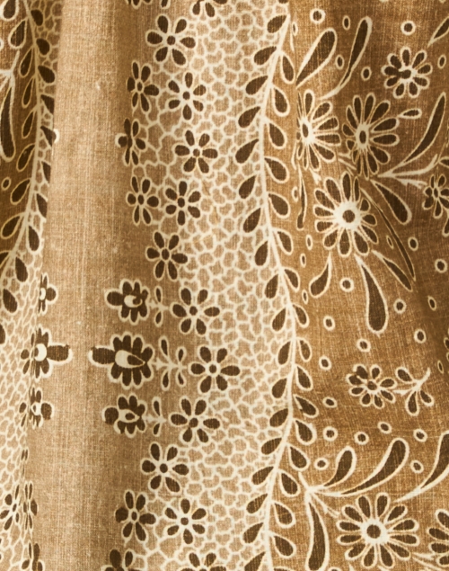 Fabric image - D'Ascoli - Golden Brown Makassar Top