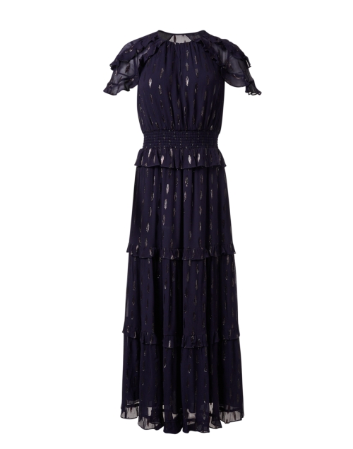 Product image - Shoshanna - Laguna Navy Metallic Print Dress