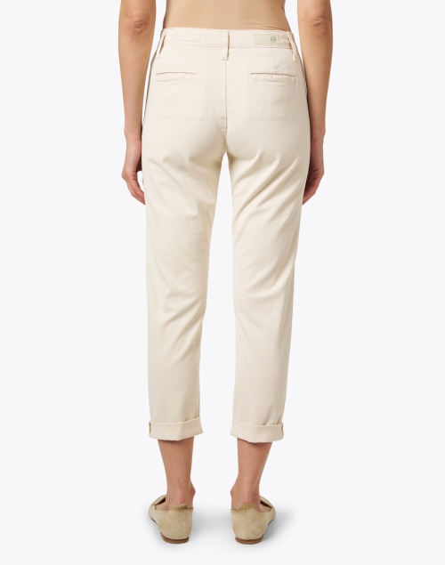 Back image - AG Jeans - Caden Cream Stretch Cotton Pant