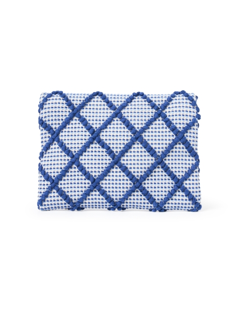 Back image - Casa Isota - Grazia Blue Woven Crossbody Bag