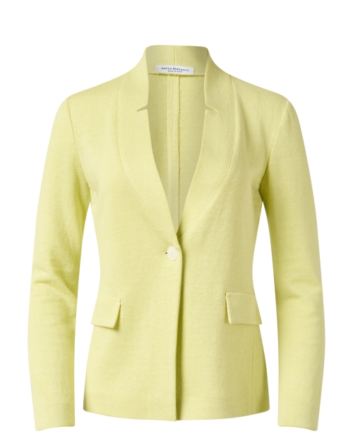 Product image - Amina Rubinacci - Green Wool Cotton Knit Jacket