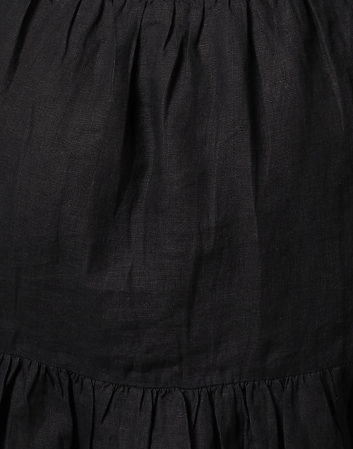 Fabric image - Apiece Apart - Black Linen Tiered Dress