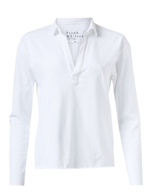 Product image - Frank & Eileen - White Popover Henley Top