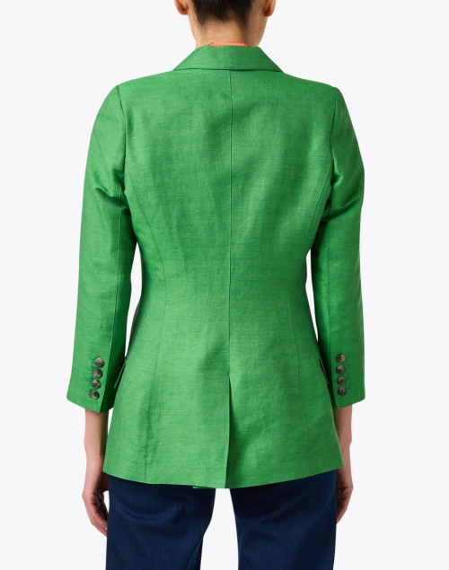 Back image - Smythe - Classic Green Linen Silk Blazer