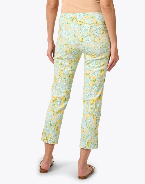 Back image - Elliott Lauren - Green and Yellow Multi Print Pull On Pant