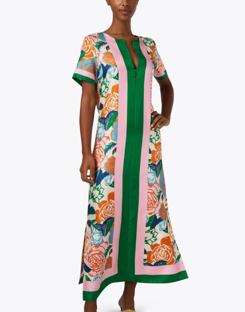 Front image - Figue - Bessie Multi Print Silk Dress 