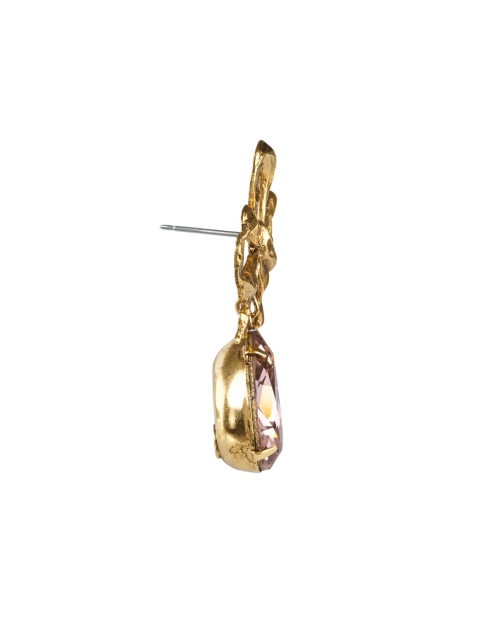 Back image - Jennifer Behr - Eloise Gold Crystal Drop Earrings