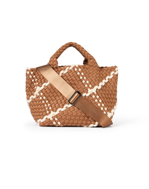 Extra_1 image - Naghedi - St. Barths Mini Brown Plaid Woven Handbag