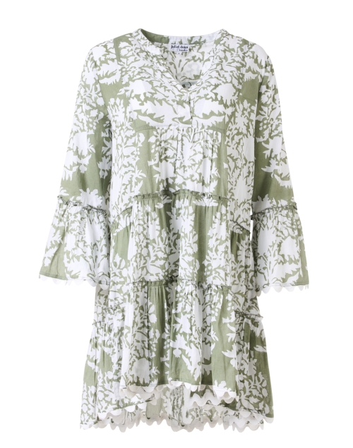 Juliet Dunn - Sage Floral Long Sleeve Dress