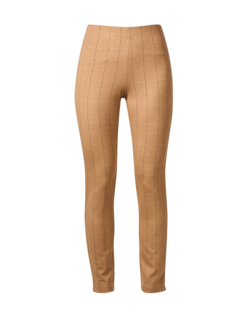 Product image - Ecru - Springfield Camel Plaid Power Stretch Pull On Pant