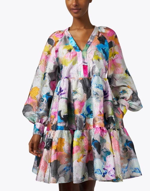 Front image - Stine Goya - Jasmine Multi Print Crinkled Dress 