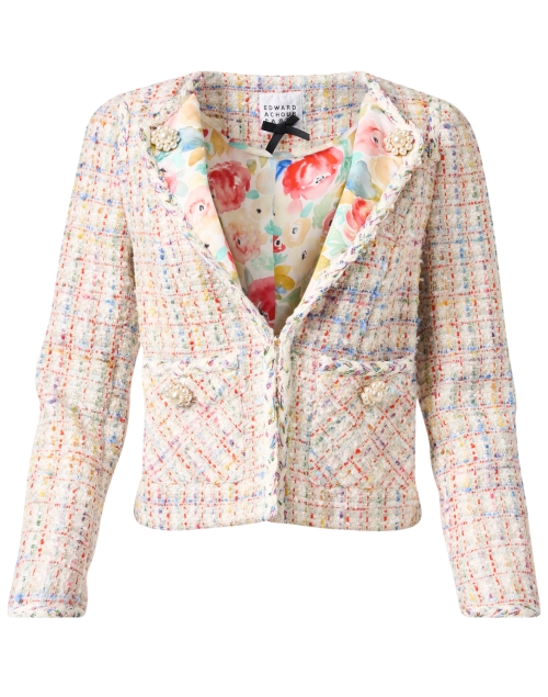 Product image - Edward Achour - Multi Tweed and Floral Jacket 