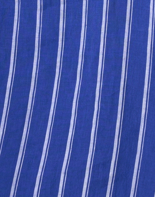 Fabric image - Lafayette 148 New York - Waylon Blue Stripe Linen Dress