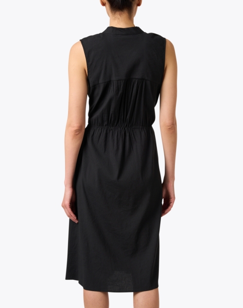 Back image - Vince - Black Linen Midi Dress