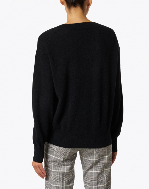 Back image - White + Warren - Black Cashmere Sweater